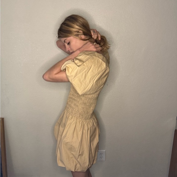 Endless Rose Cream and Tan Bubble Dress - Picture 5 of 6